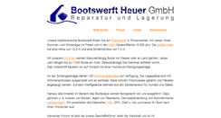 Desktop Screenshot of bootswerftheuer.de
