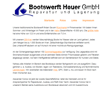 Tablet Screenshot of bootswerftheuer.de